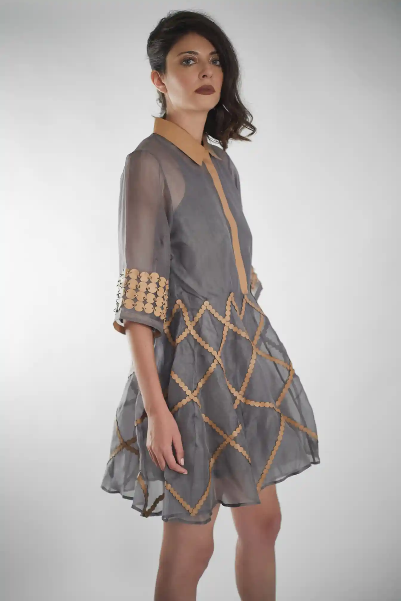 sachin and babi light blue dress Pinstripe Pleated Skirt  diamondlady